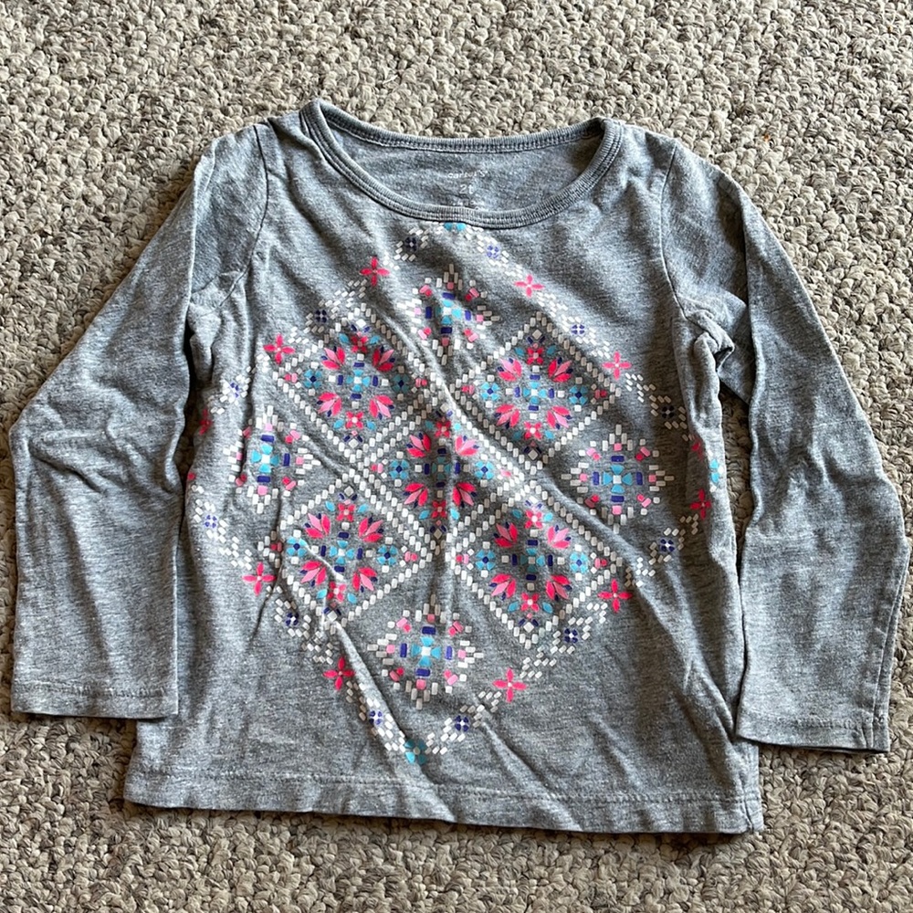 Toddler Gray Long-Sleeve Tee